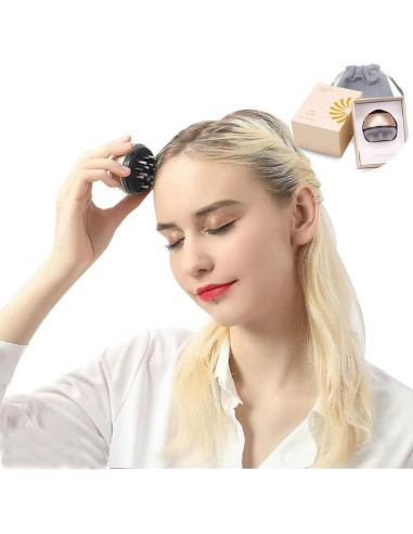 Masajeador de Cuero Cabelludo PERLLENT CM-01 con Aplicador de Aceite