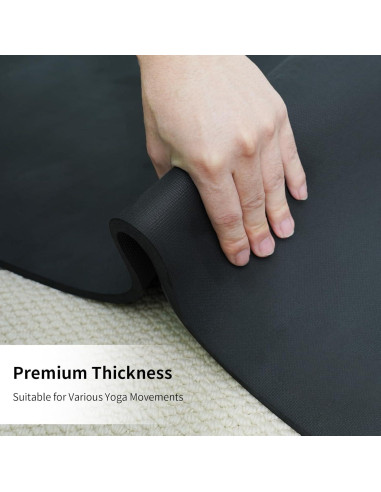 Alfombrilla de Yoga Antideslizante HAHE 183x61cm 8mm POE