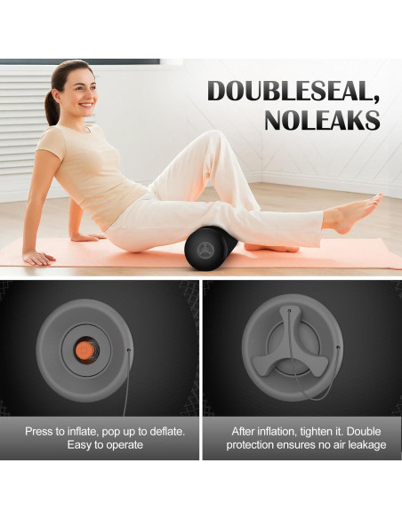 Rodillo Inflable de Espuma Hlthsky 91.4 cm - Dureza Ajustable Rodillo Inflable de Espuma Hlthsky 91.4 cm - Dureza Ajustable