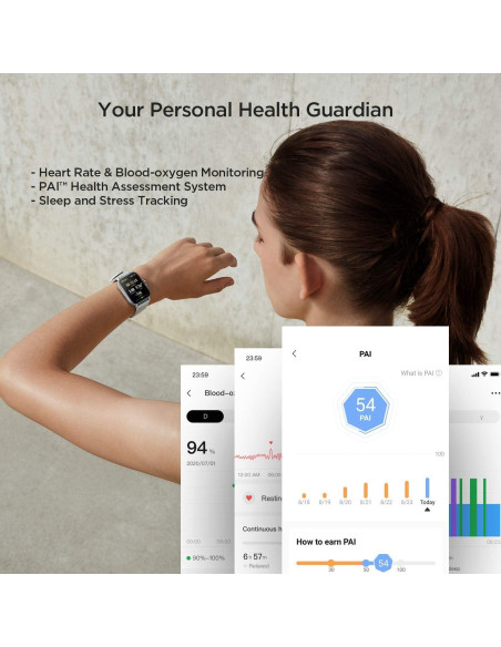 Amazfit GTS 2 Reloj Inteligente Gris Urbano con GPS y Alexa