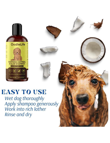 Champú Natural para Perros OodleLife Avena y Aloe 473 ml
