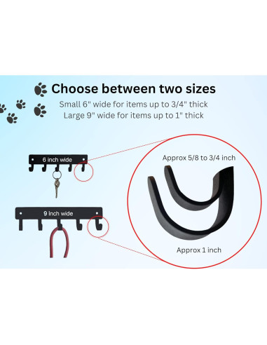 Soporte para llaves y correas de perro The Metal Peddler 23 cm