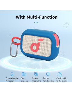 Funda Protectora Silicona Azul para Altavoz Anker Soundcore Select 4 Go 2