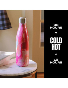 Botella de Agua S'well 0.5L Acero Inoxidable Ágata Rosa 2