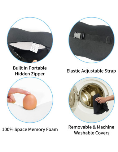 Almohadas para Reposacabezas de Coche SPRFUFLY - 2 Unidades