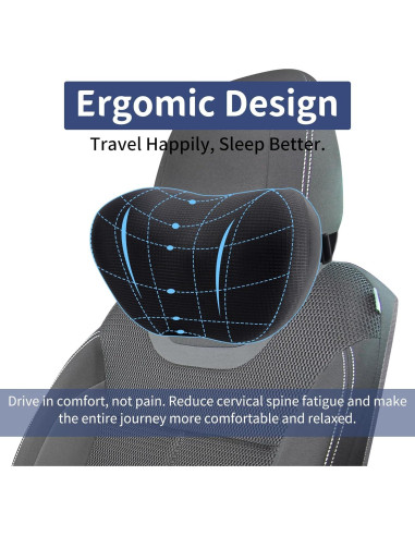 Almohadas para Reposacabezas de Coche SPRFUFLY - 2 Unidades