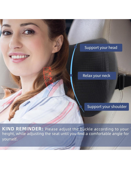 Almohadas para Reposacabezas de Coche SPRFUFLY - 2 Unidades