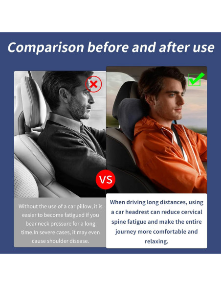 Almohadas para Reposacabezas de Coche SPRFUFLY - 2 Unidades