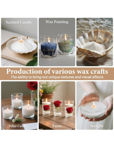 Kit de Velas de Arena Sukh 450g con Mechas para DIY