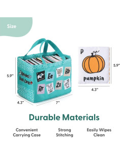 Tarjetas de Memoria Suaves Peanutshell - Libro ABC para Bebés 2