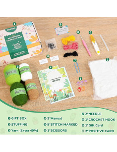 Kit de Crochet Imcrasy GZ03 para Principiantes con Video Tutoriales 2