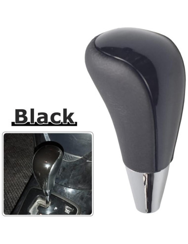 Palanca de Cambio Automática Kakulkomen Cuero Negro para Toyota y Lexus