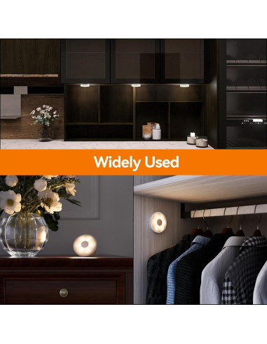 Luz Nocturna Recargable Dawnrise con Sensor de Movimiento - 4 Piezas