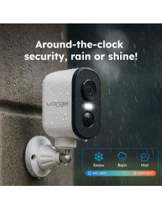 Cámara de Seguridad 4G LTE Waggle Mini | 2K HD | Batería 9000mAh 2