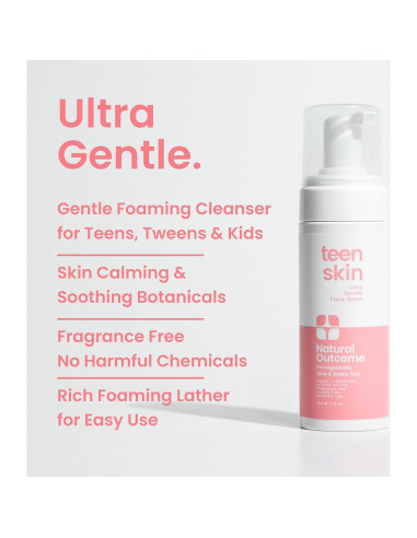 Limpiador Facial Suave Natural Outcome para Adolescentes 141 g