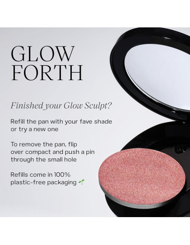 Iluminador y Rubor en Crema Saie Glow Sculpt Pinkglow 4.57 g