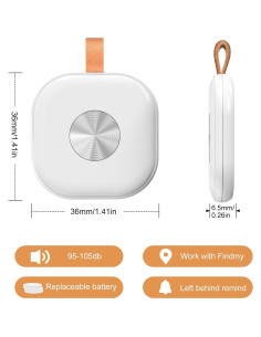 Rastreador Bluetooth MYLAIM para Llaves y Equipaje - Blanco 2