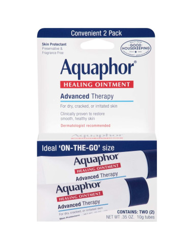 Ungüento Sanador Aquaphor, Terapia Avanzada, 24 Paquetes de 10 g