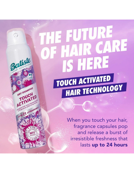 Champú Seco Batiste Activado por Toque 108g - Frescura 24h