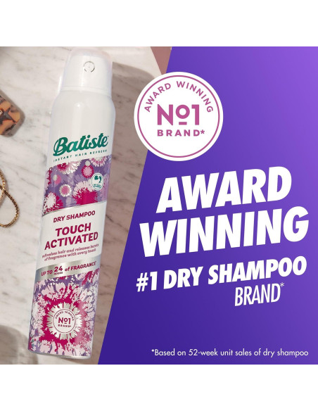 Champú Seco Batiste Activado por Toque 108g - Frescura 24h