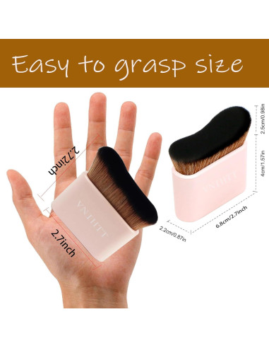 Brocha Autobronceadora Kabuki VNIHTT - Aplicación Suave y Uniforme