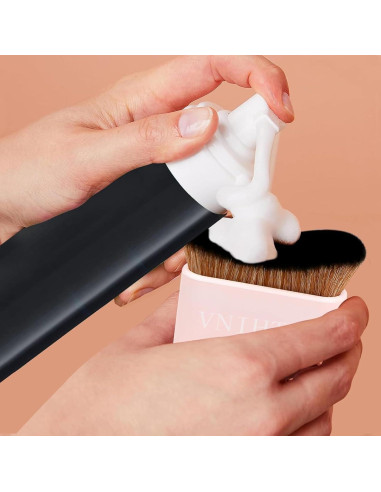 Brocha Autobronceadora Kabuki VNIHTT - Aplicación Suave y Uniforme