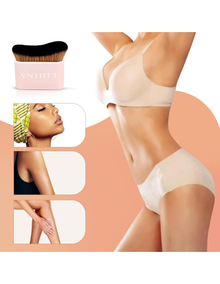 Brocha Autobronceadora Kabuki VNIHTT - Aplicación Suave y Uniforme