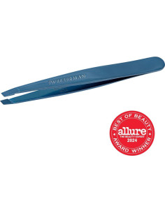Pinzas de Punta Inclinada Tweezerman Azul Profesional 1 Cuenta 2
