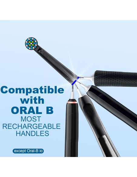 Cabezas de Repuesto Oral B MOFELE 8 Piezas Compatible Pro 1000 Cabezas de Repuesto Oral B MOFELE 8 Piezas Compatible Pro 1000