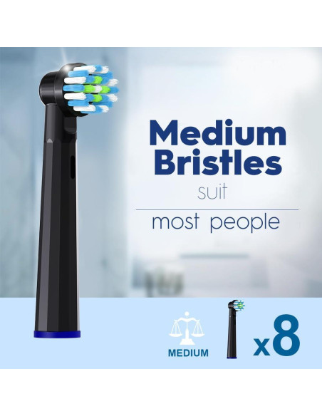 Cabezas de Repuesto Oral B MOFELE 8 Piezas Compatible Pro 1000 Cabezas de Repuesto Oral B MOFELE 8 Piezas Compatible Pro 1000