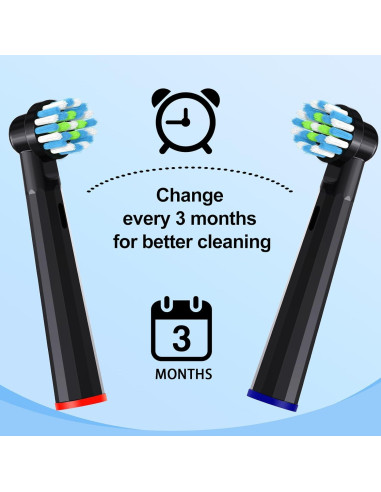 Cabezas de Repuesto Oral B MOFELE 8 Piezas Compatible Pro 1000