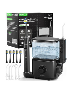 Combo Irrigador Oral y Cepillo Eléctrico HEXAYA 600ML 10 Niveles