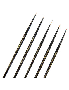 Conjunto de Pinceles de Detalle AIT Art - 5 Pinceles Sintéticos