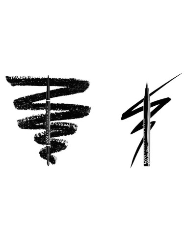Lápiz de Cejas Micro NYX + Delineador Epic Ink Negro