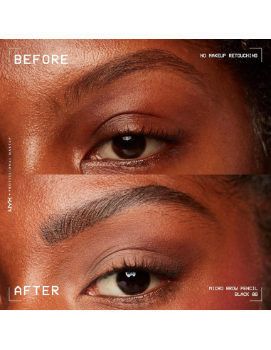 Lápiz de Cejas Micro NYX + Delineador Epic Ink Negro