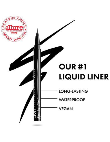 Lápiz de Cejas Micro NYX + Delineador Epic Ink Negro