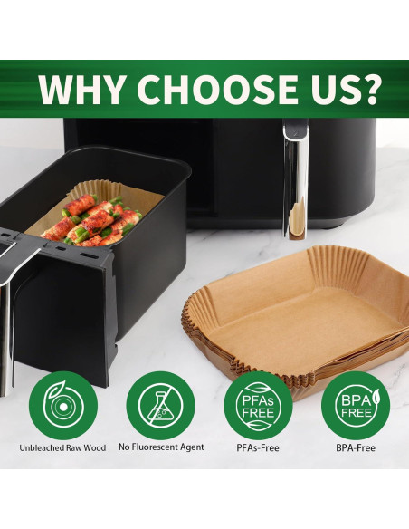 Forros desechables para freidora de aire SIUDANGKA 150 piezas