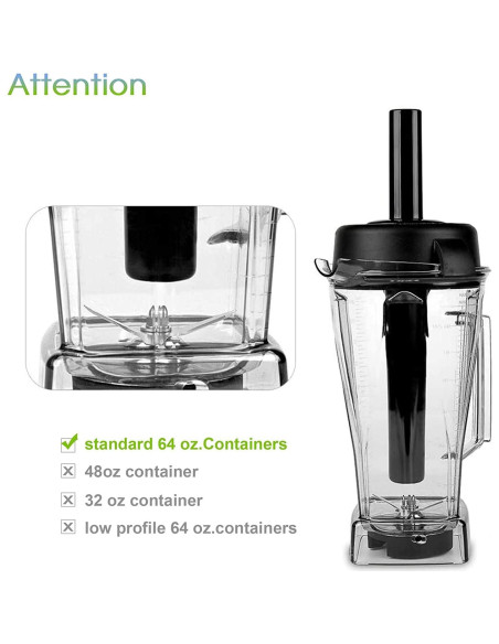 Herramienta de Presión Vitamix 64oz - Plástico BPA Free