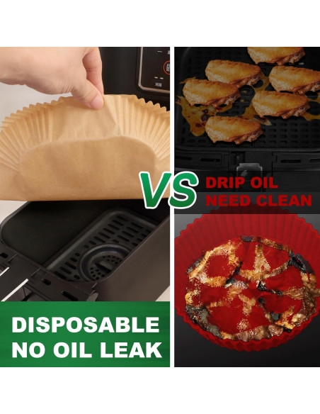 Forros desechables para freidora de aire SIUDANGKA 150 piezas