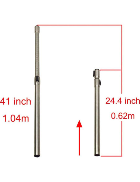Tubo Telescópico de Metal EZ SPARES 35mm para Aspiradoras Miele