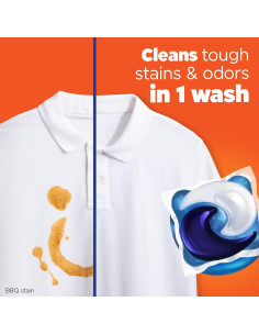 Tide PODS Detergente para Ropa 3-en-1 Aroma Pradera 42 Unidades 2