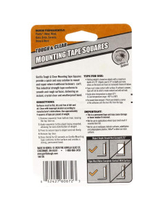 Cinta Doble Cara Gorilla Transparente 24 Cuadrados 1" Resistente 2