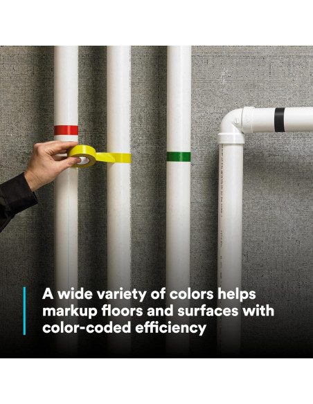 Cinta de Vinilo 3M 764 Azul 5 cm x 32.9 m para Marcado de Suelo