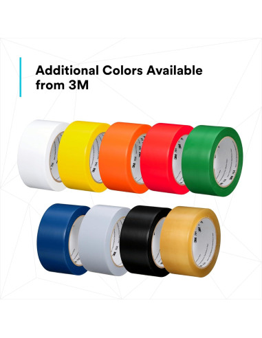 Cinta de Vinilo 3M 764 Azul 5 cm x 32.9 m para Marcado de Suelo