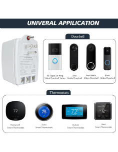 Transformador 24V 40VA VIIVRIA para Timbres y Termostatos 2