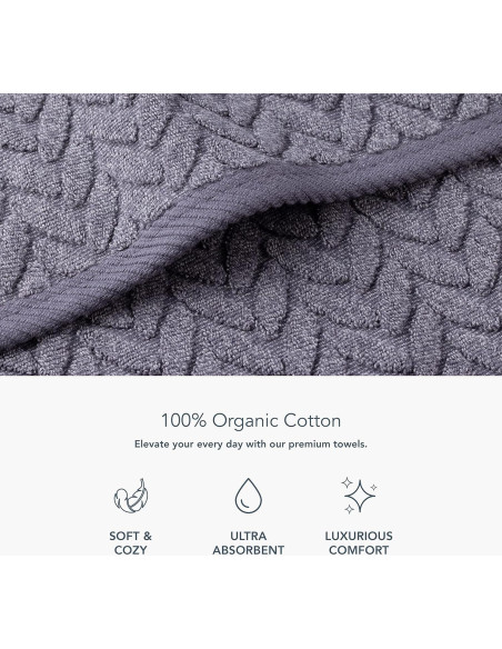 Conjunto de Toallas de Baño Texere 100% Algodón Orgánico 650 GSM