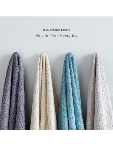 Conjunto de Toallas de Baño Texere 100% Algodón Orgánico 650 GSM
