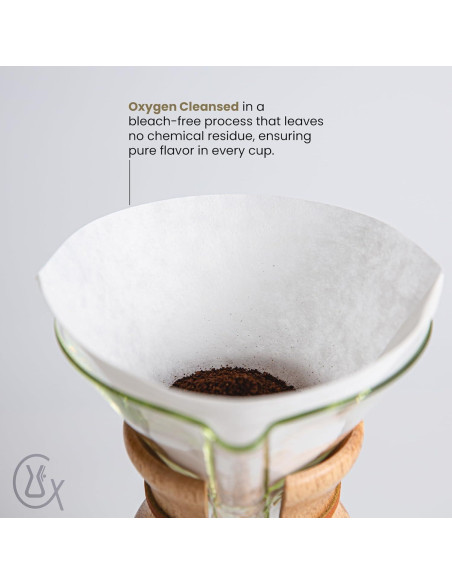 Filtros de Papel Chemex Media Luna - 200 Unidades - Hechos en EE. UU.