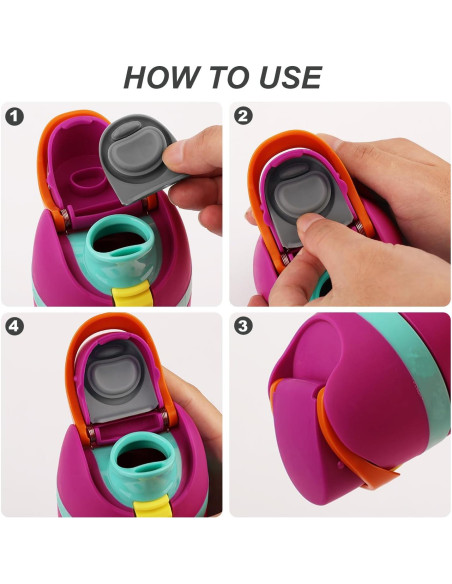 2 Tapones de Silicona para Botellas Owala FreeSip 19-40oz