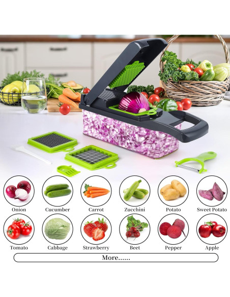 Picador de Verduras 16 en 1 Homely Good - Acero Inoxidable